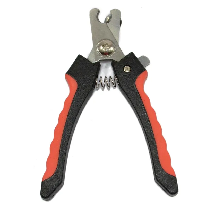 2 x Small Dog Cat Nail Clipper Grooming Shears Scissors Ergonomic w Steel File