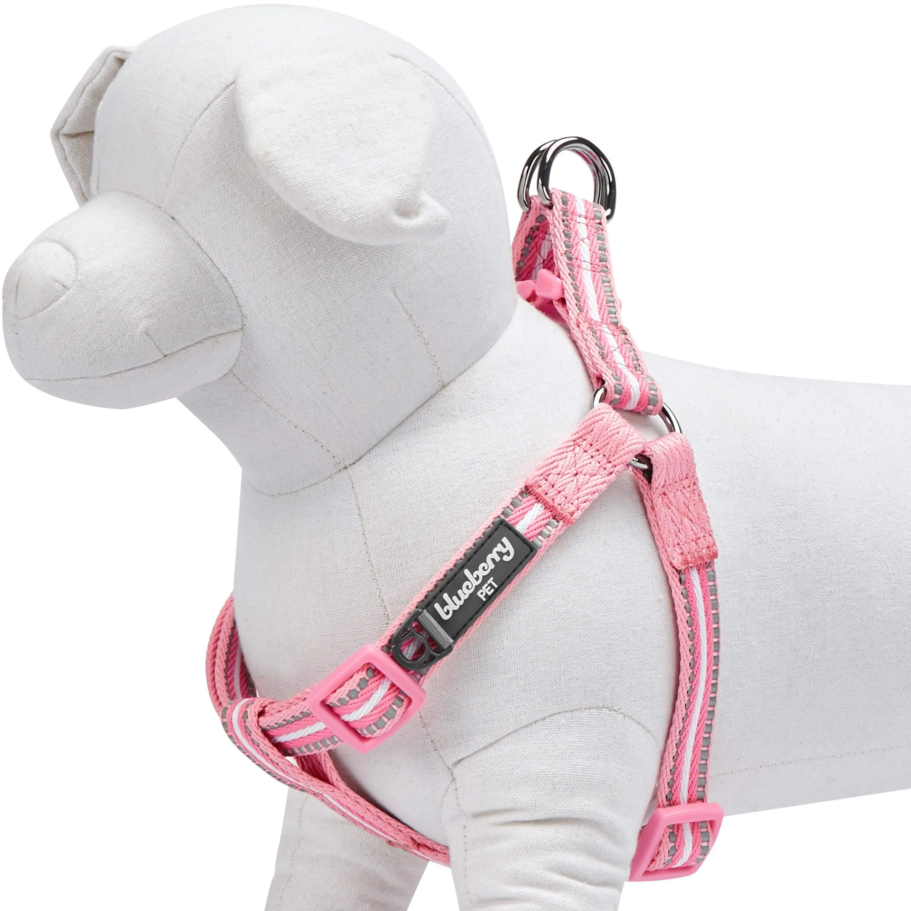 3M Reflective Step-in Dog Harness in Multi-colored Stripes