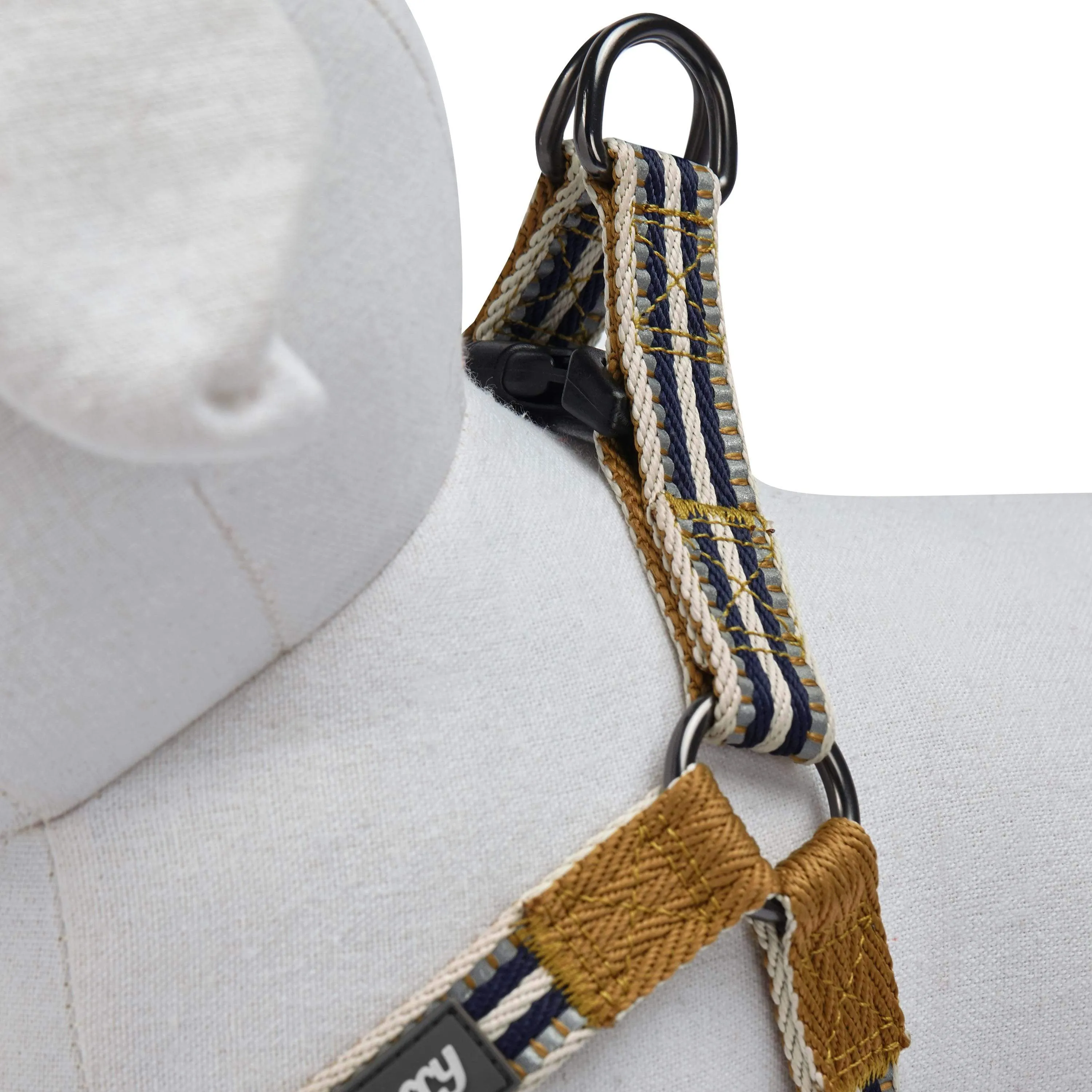 3M Reflective Step-in Dog Harness in Multi-colored Stripes
