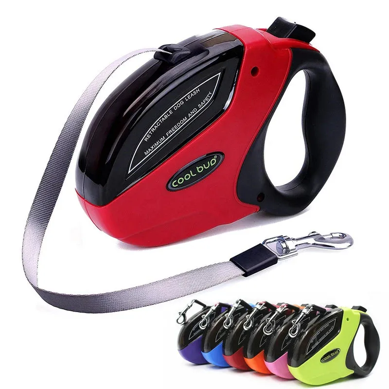 5M Dog Leash Automatic Retractable Walking Running Leads Durable Leash Cat Leashes Extending Dogs for Large Medium Dogs Puppy