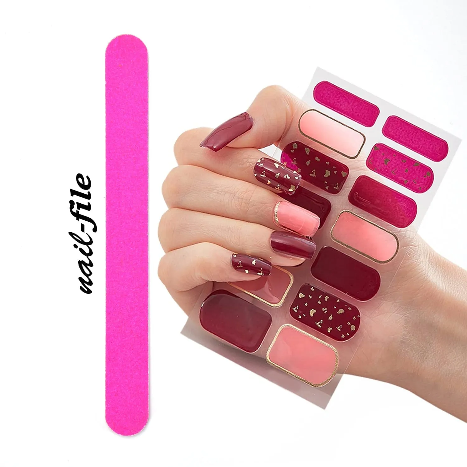 6477 Nail File Set, Nail Files & Buffers, Double Sided Emery Board