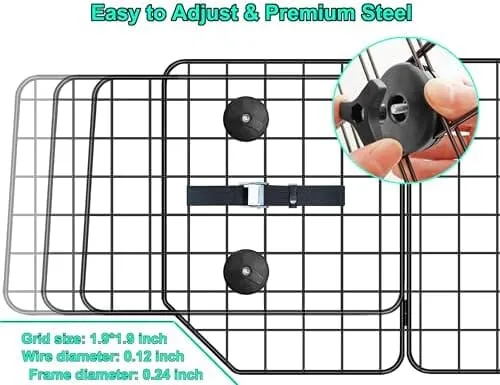 Adjustable Pet Divider Cargo Area Universal Fit