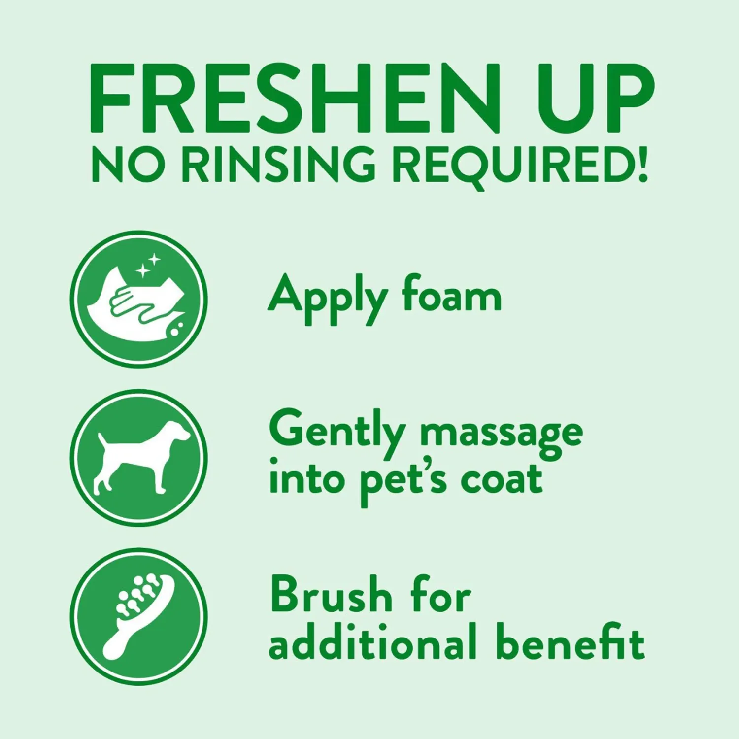 BASIL Moisturising Foam Dry Bath Shampoo for Dogs and Cats