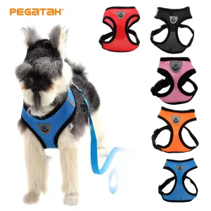 Cat harness Pet traction adjustable mesh