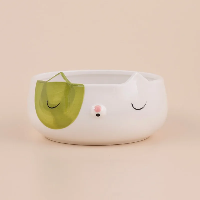 Ceramic Fox Cat Dog Bowls  | Cute Animal Bowl | Children Tableware