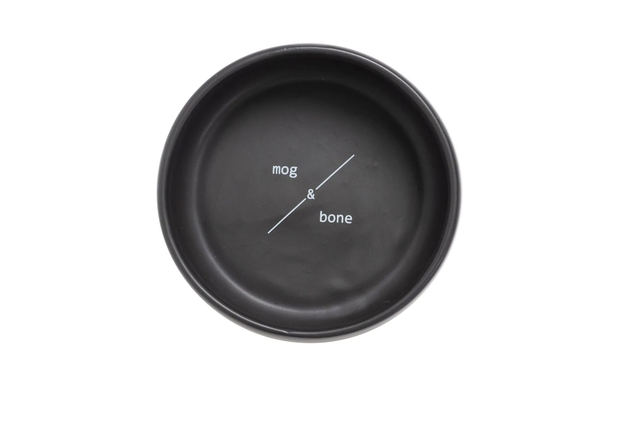 Ceramic Handmade Dog Bowl - Black 1800ml