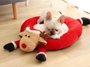Christmas Reindeer Shape Step-On Foam Pet Mattress