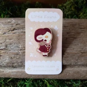 Cinnamon the Ram Wooden Pin