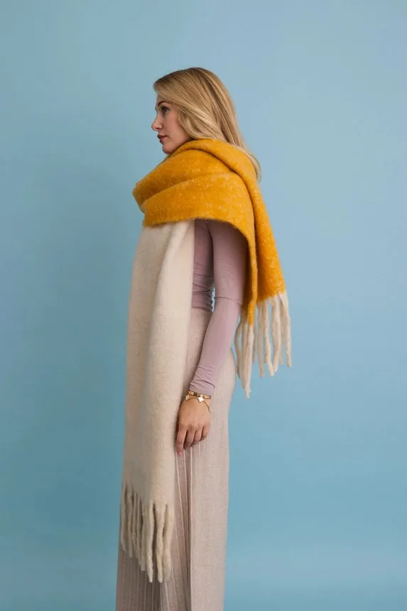 Cozy Two Tone Scarf