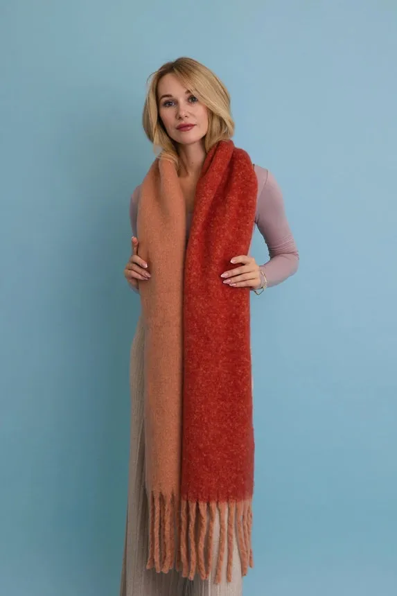 Cozy Two Tone Scarf