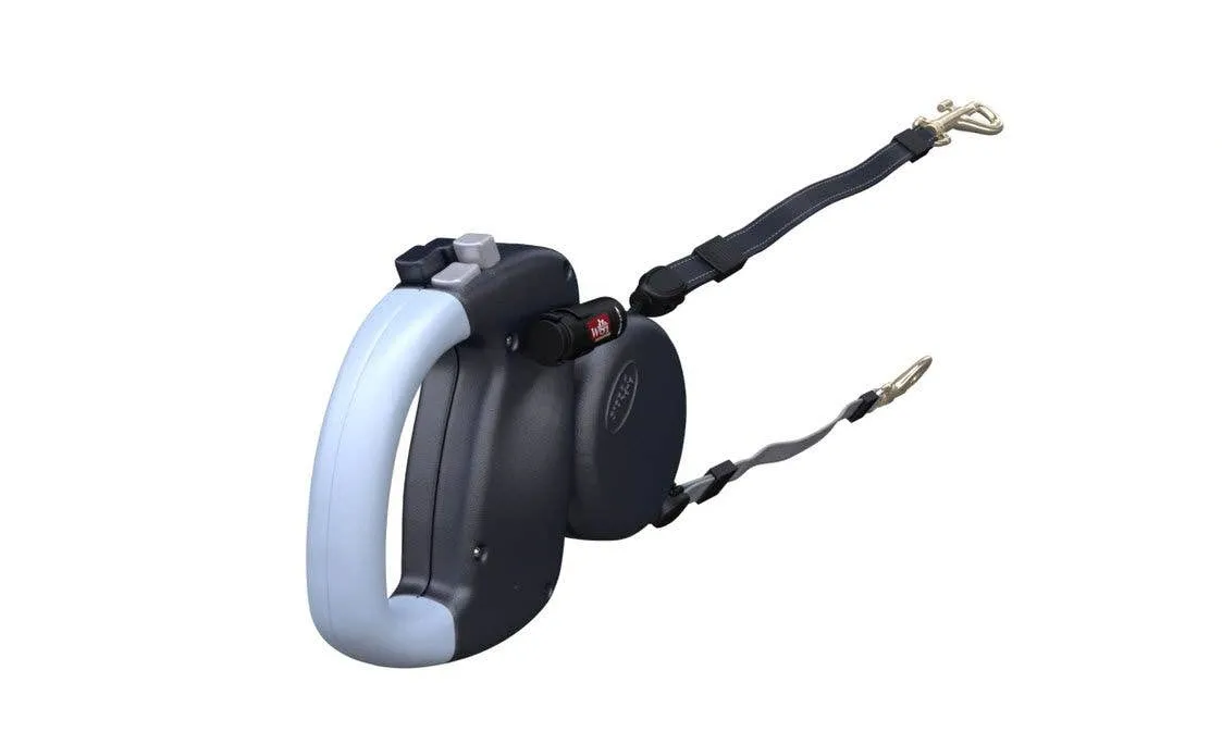 Dual Doggie Retractable Leash with Light