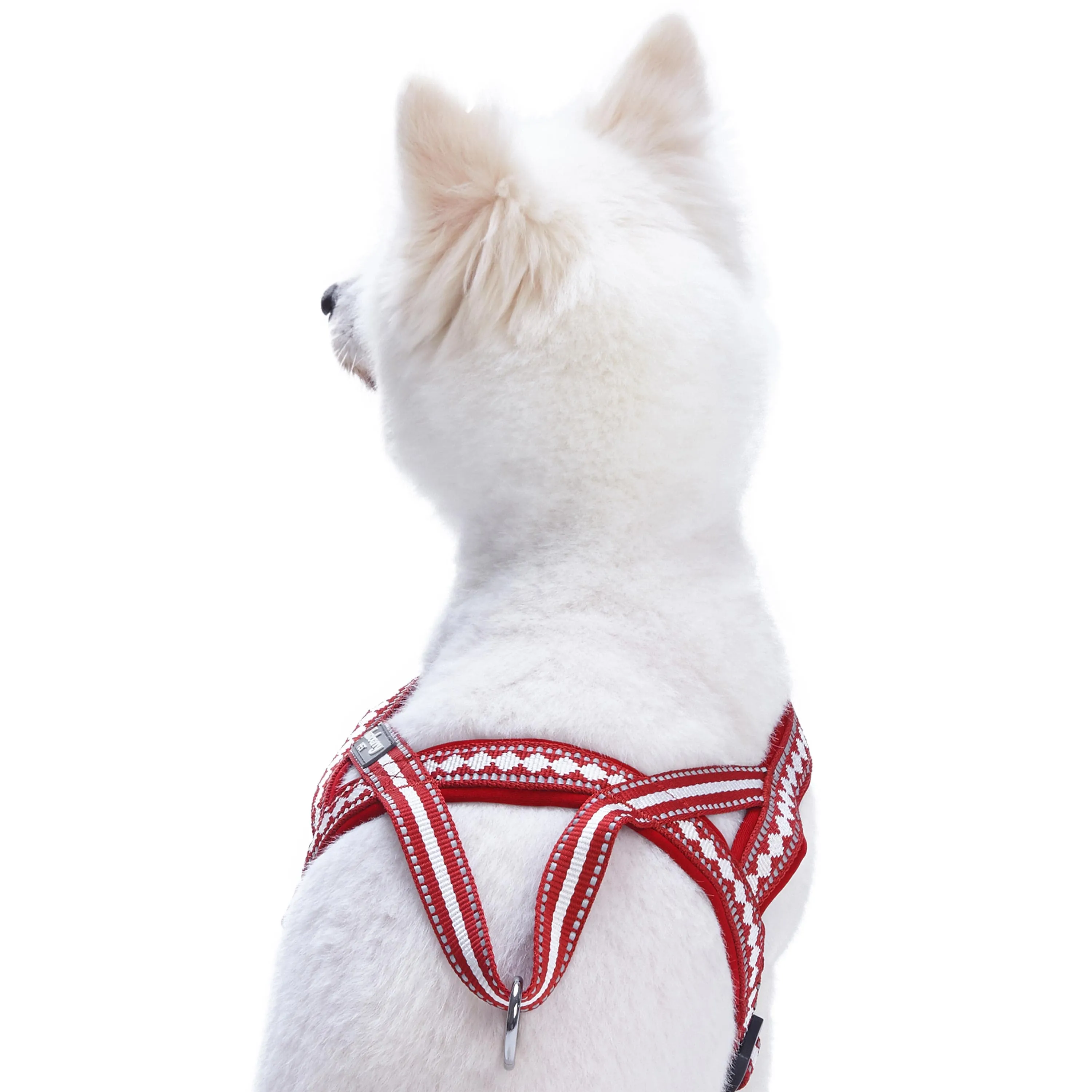 Easy On/Off | Soft 3M Reflective Jacquard Dog Harness with Handle