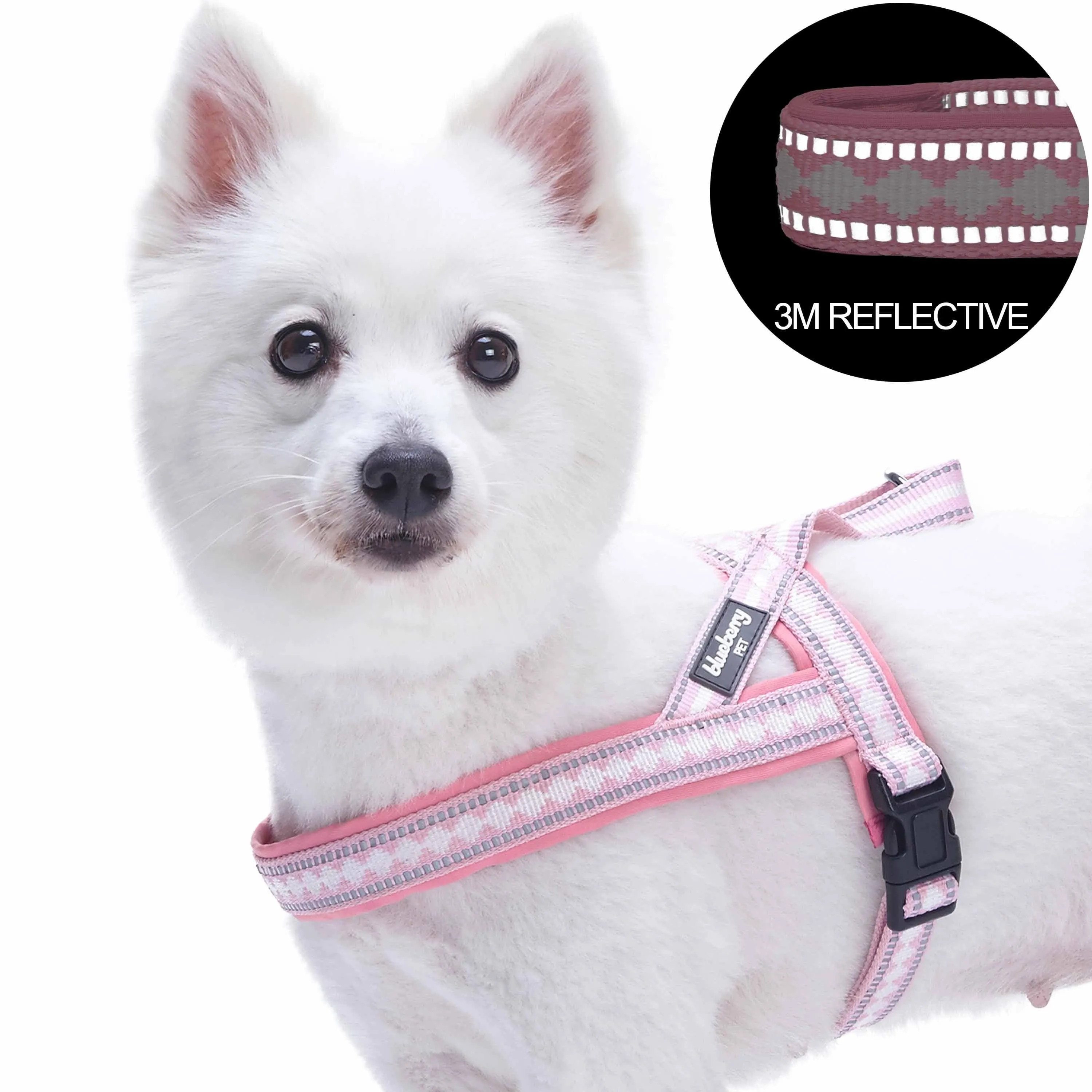 Easy On/Off | Soft 3M Reflective Jacquard Dog Harness with Handle