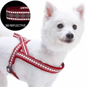 Easy On/Off | Soft 3M Reflective Jacquard Dog Harness with Handle