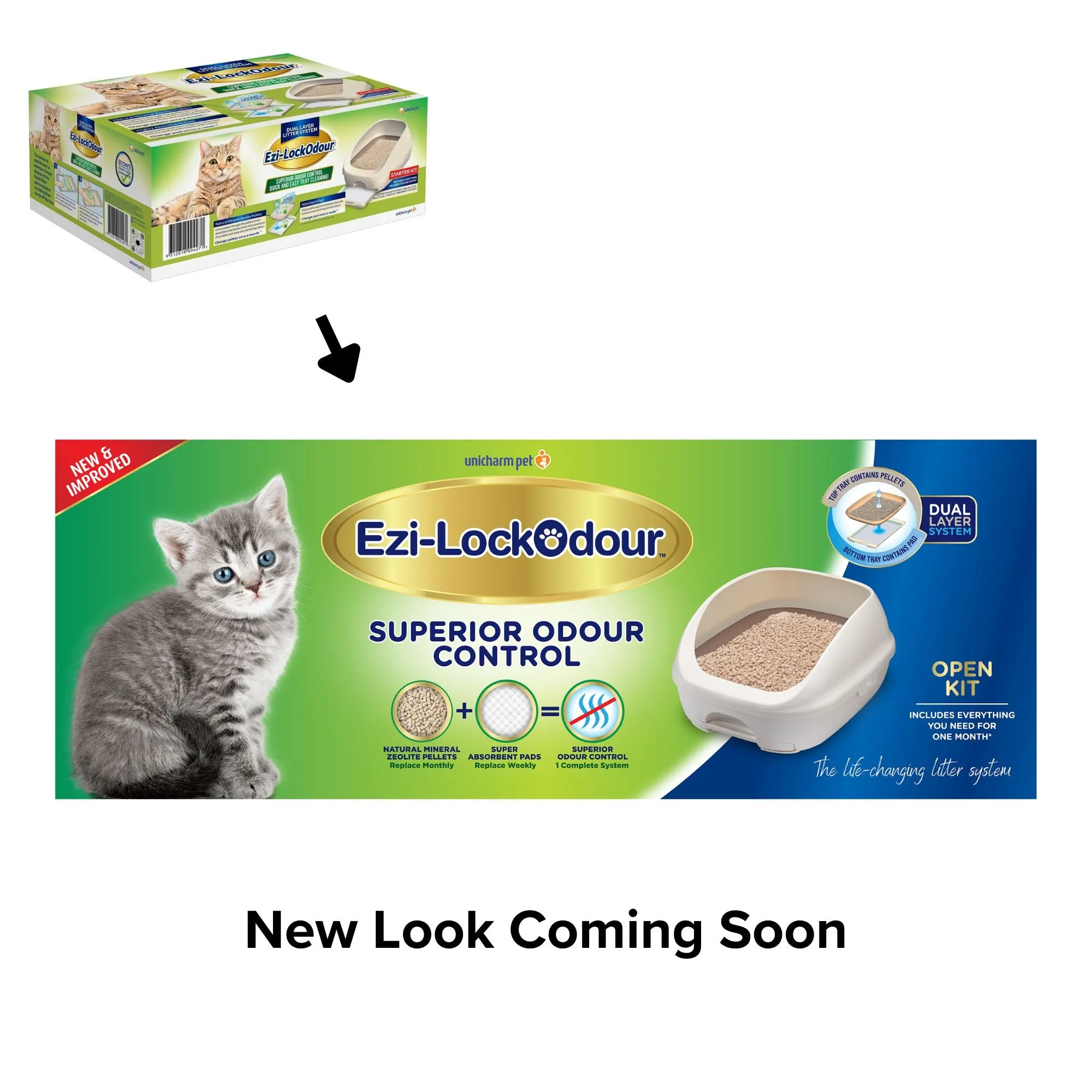 Ezi-LockOdour Dual Layer Cat Litter System Litter Tray^^^