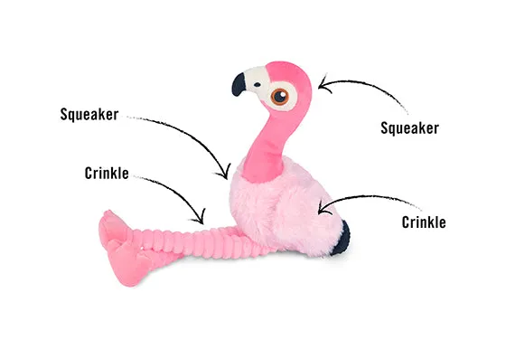 Fetching Flock Squeaky Plush Dog toys