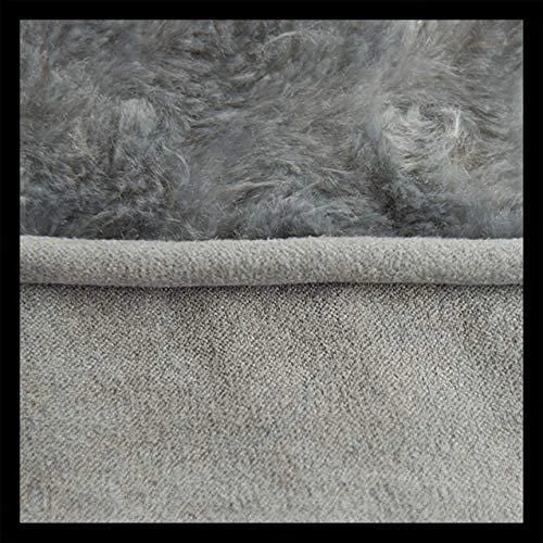 FurHaven Pet Dog Bed | Orthopedic Ultra Plush Luxe Lounger Pet Bed for Dogs & Cats, Gray, Jumbo