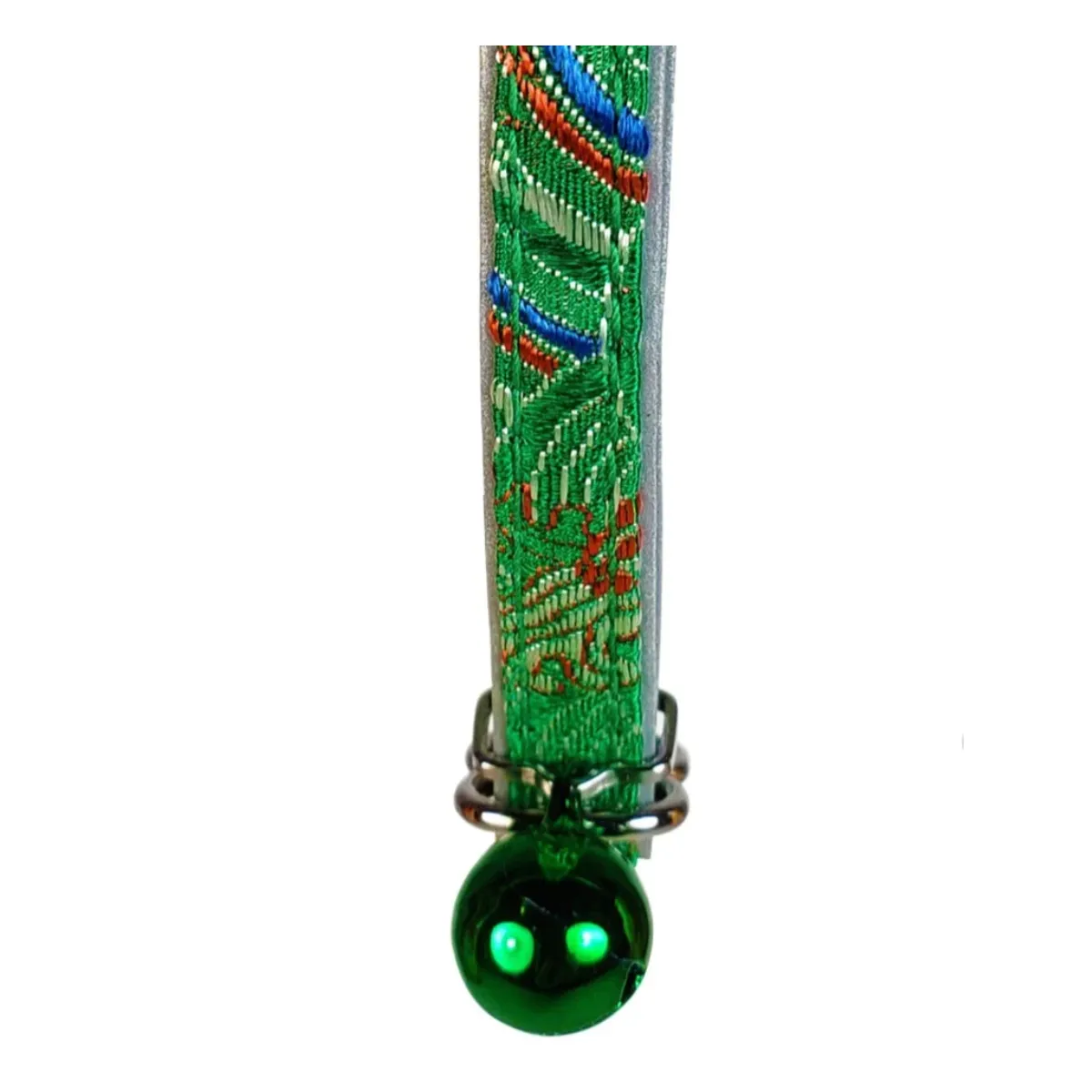 Goli Design Polyester Jeweli Green Reflective Cat Collar 7.25"