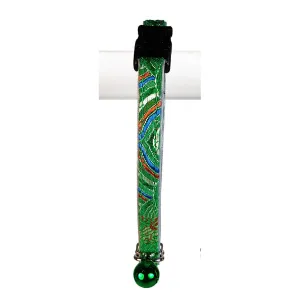 Goli Design Polyester Jeweli Green Reflective Cat Collar 7.25"
