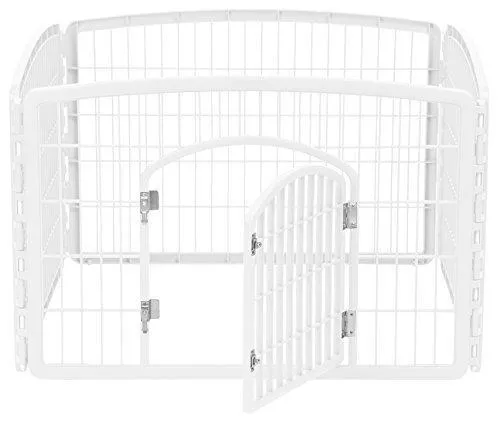 IRIS 4-Panel Pet Playpen with Door