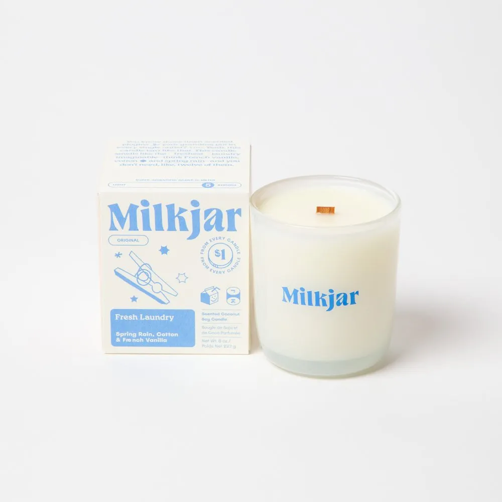 Milk Jar 8oz Candle
