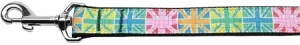 Multi-color Uk Flag Nylon Dog Leash 3-8 Inch Wide 6ft Long
