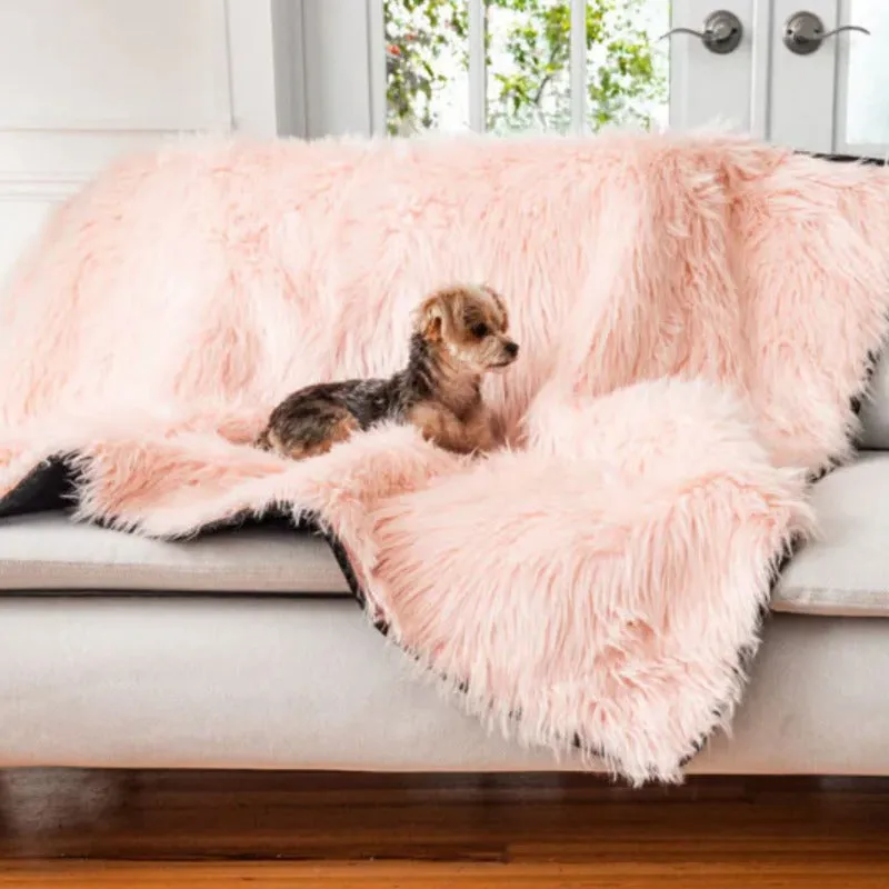 Paw Brands, PupProtector™ Waterproof Throw Blanket, Blush Pink
