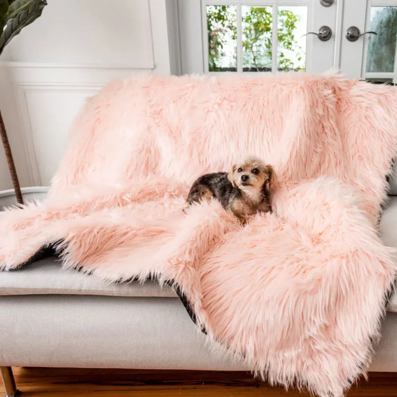 Paw Brands, PupProtector™ Waterproof Throw Blanket, Blush Pink