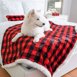 Paw Brands, PupProtector™ Waterproof Throw Blanket, Buffalo Red Plaid