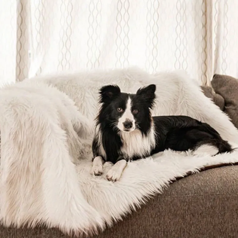 Paw Brands, PupProtector™ Waterproof Throw Blanket, Polar White