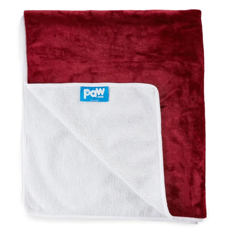 Paw Brands, PupProtector™ Waterproof Throw Blanket, Red Velvet