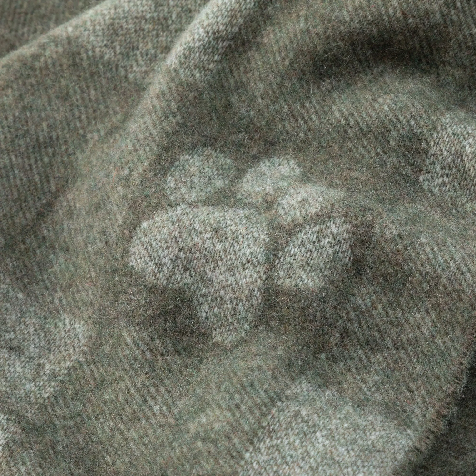 Paw Plaid Merino Wool & Cashmere Scarf