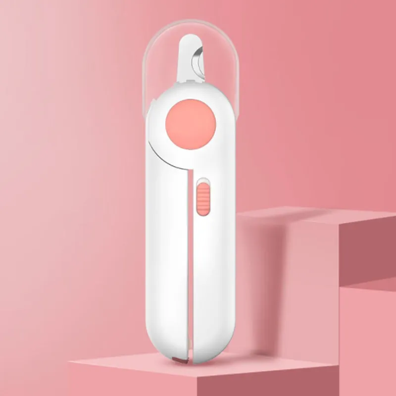 Pipers Cat Dog Nail Clippers Trimmer Pet Nail Clippers LED Light Avoid Over-Cutting Hidden Nail File Razor Sharp Blade