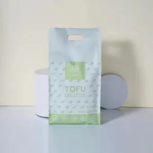 PP.PET Natural Clumping Flushable Tofu Cat Litter, Green Tea
