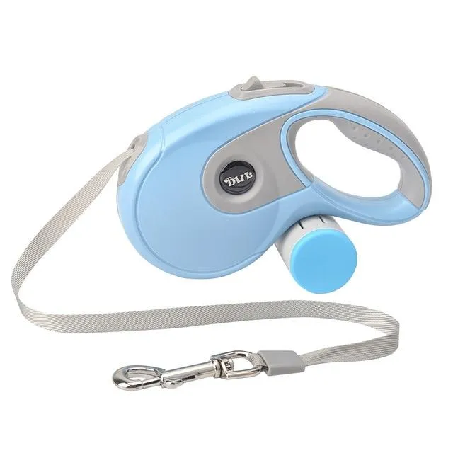 Retractable Dog Leash with Bag Holder -  5 Meter