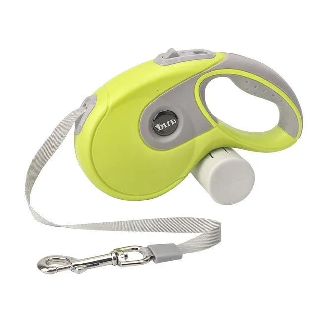 Retractable Dog Leash with Bag Holder -  5 Meter