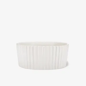 Ripple Ceramic Dog Bowl
