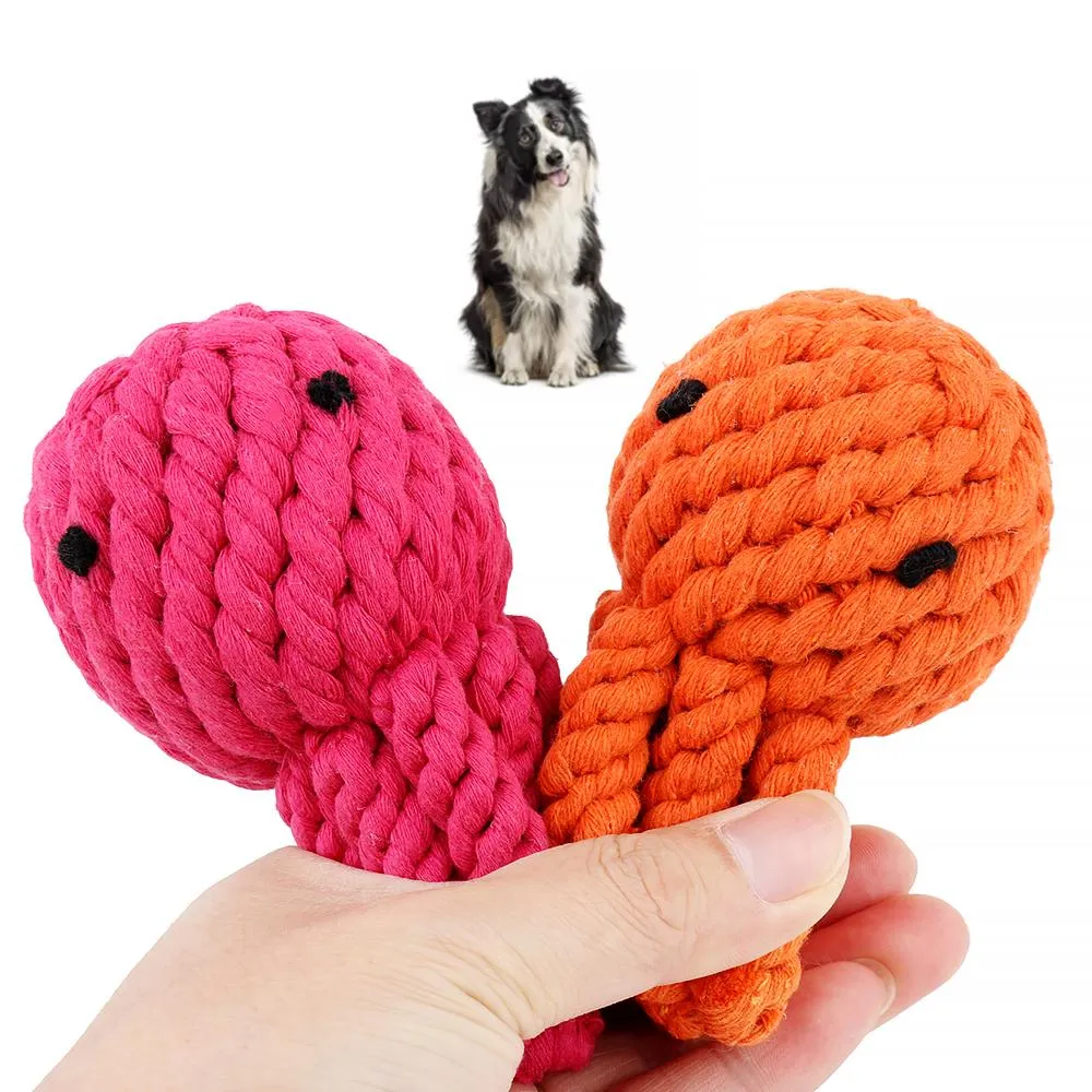 Rope Toy For Dogs - Octopus Orange