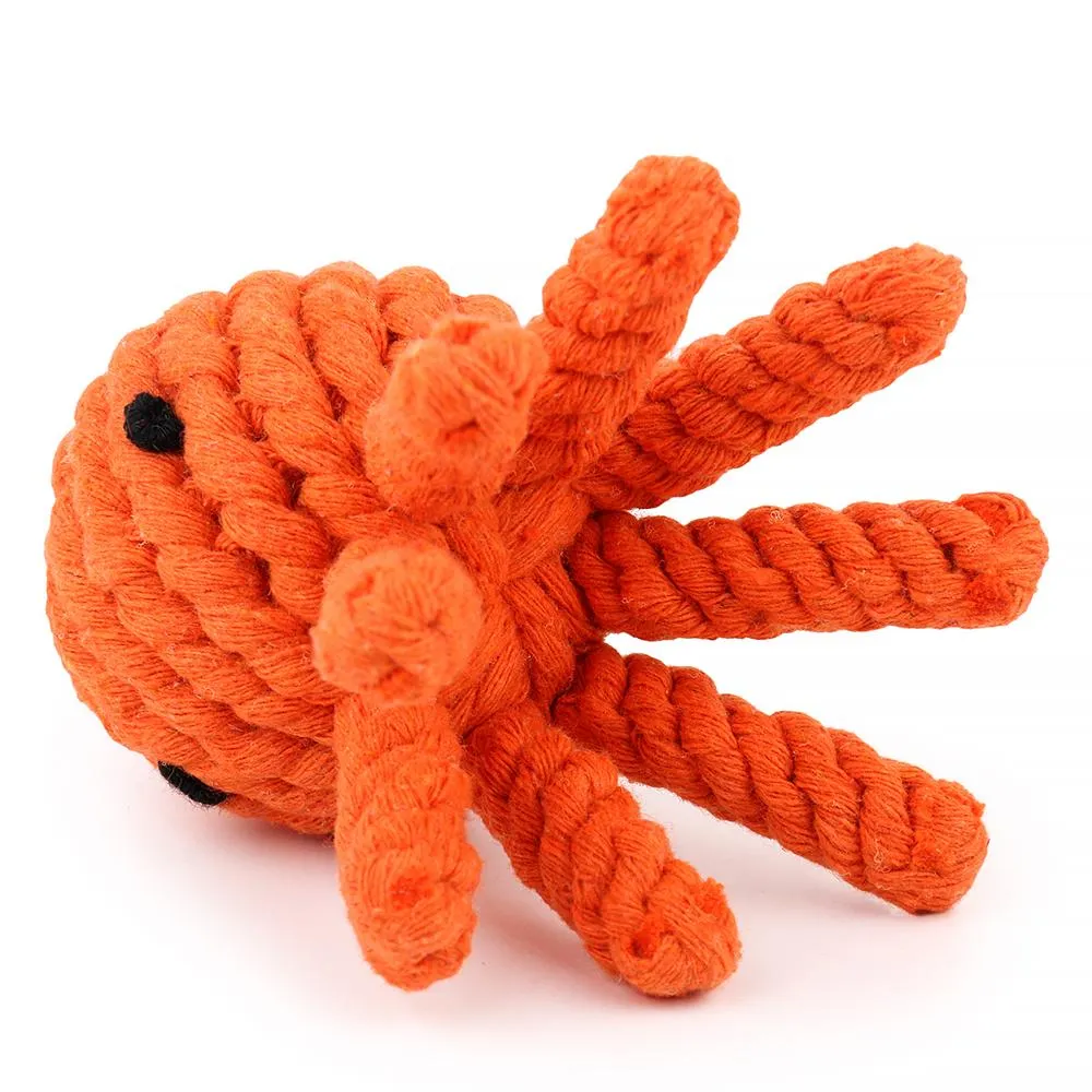 Rope Toy For Dogs - Octopus Orange