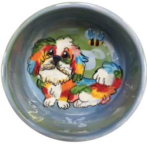 Shih Tzu Rainbow Palz Dog Bowl