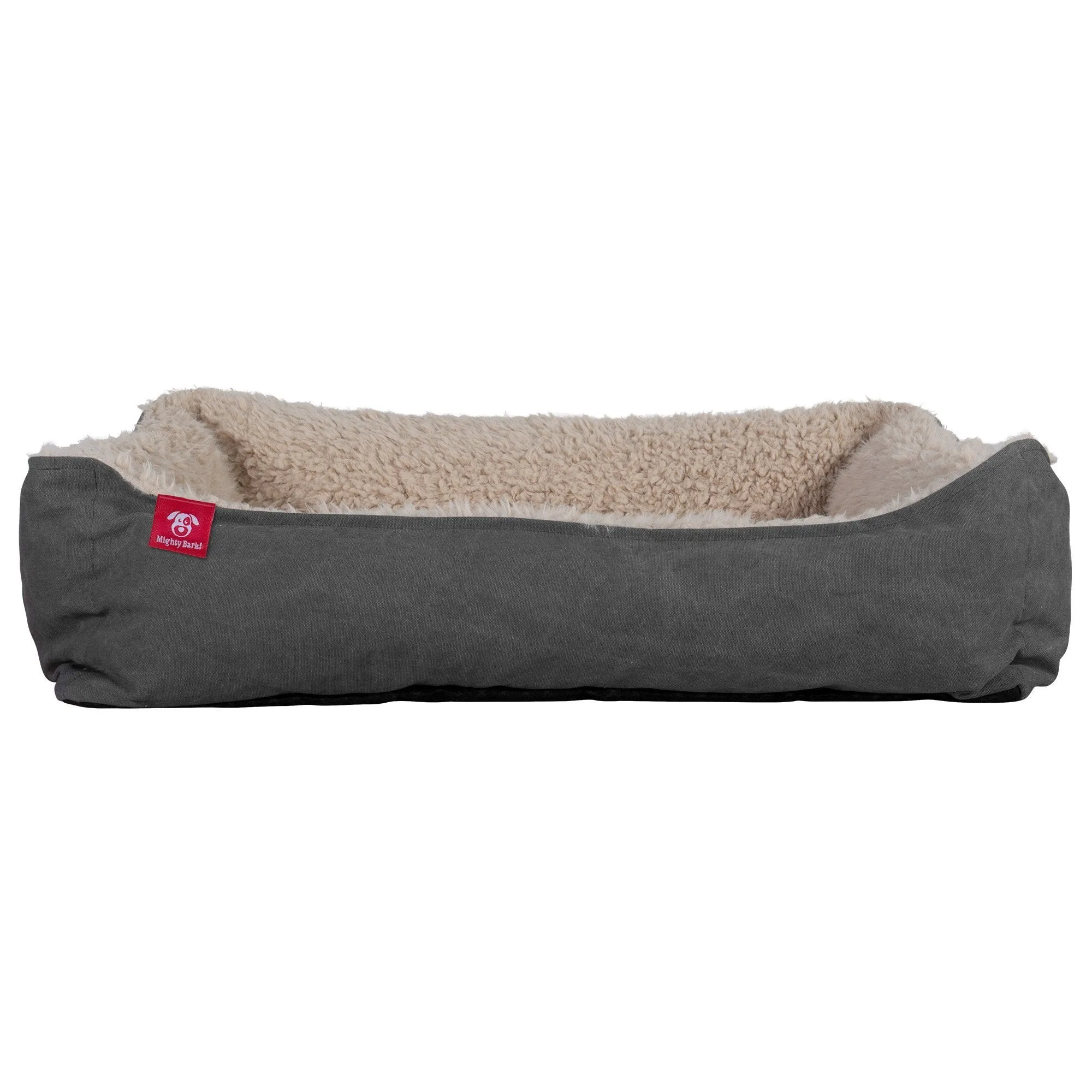 The Nest - Orthopedic Memory Foam Dog Bed - Alpaca Denim Pewter