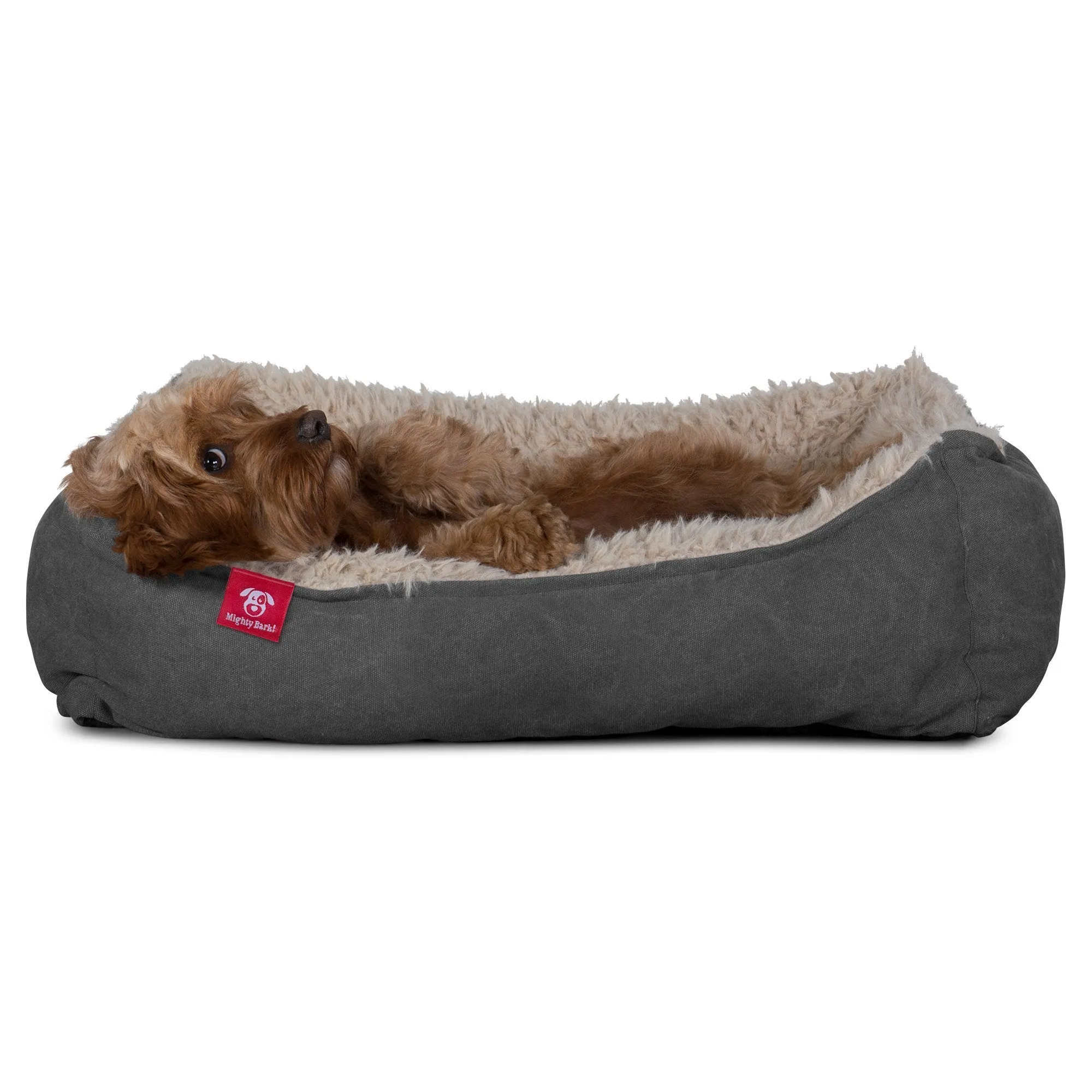 The Nest - Orthopedic Memory Foam Dog Bed - Alpaca Denim Pewter