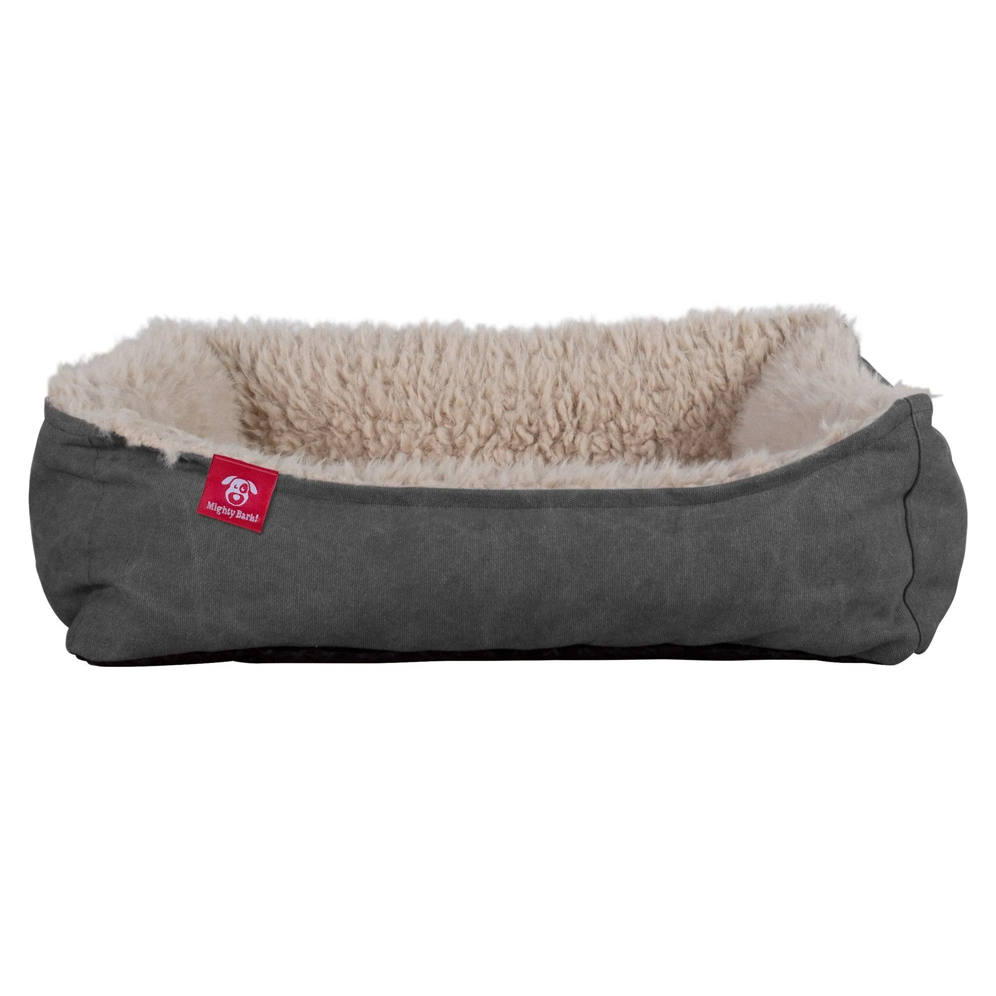 The Nest - Orthopedic Memory Foam Dog Bed - Alpaca Denim Pewter