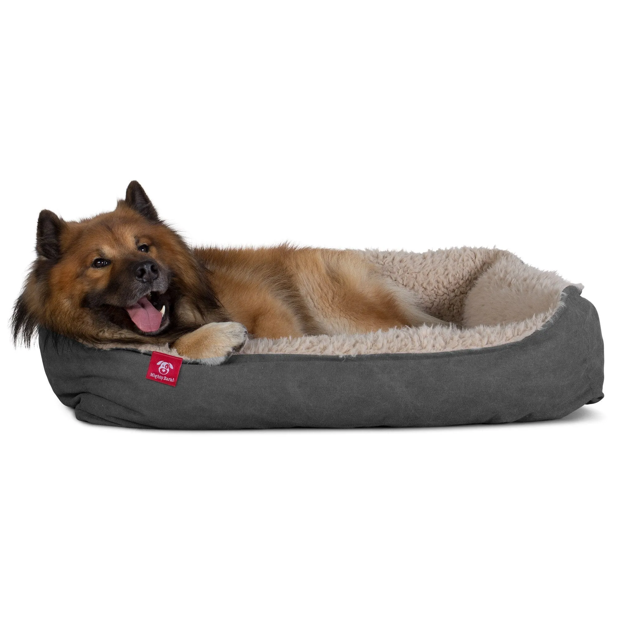 The Nest - Orthopedic Memory Foam Dog Bed - Alpaca Denim Pewter
